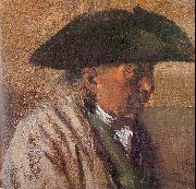 Peasant with a Three-Cornered Hat Adolph von Menzel